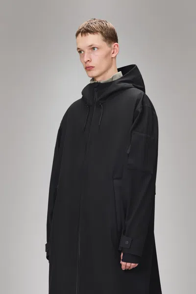 Rains Unisex Suva Softshell Jacket In Black In Black