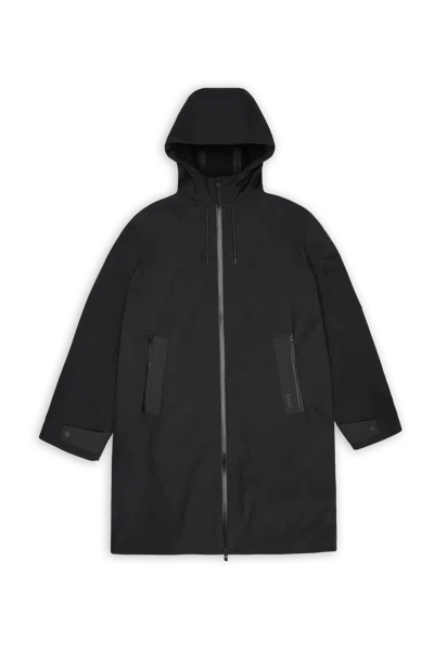 Rains Unisex Suva Softshell Jacket In Black In Black