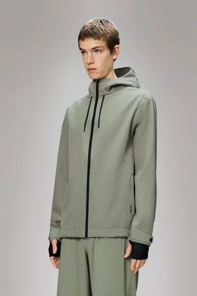 Rains Suva Softshell Jacket In Green