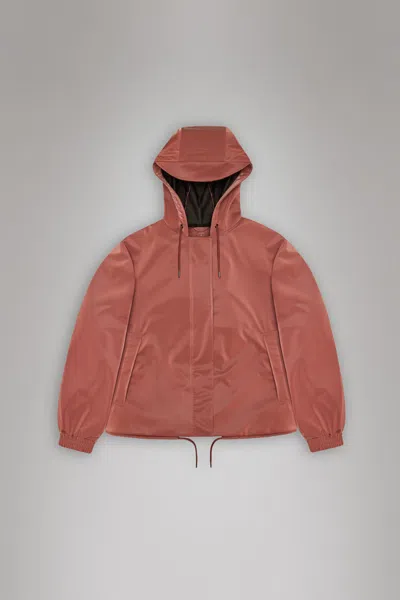 Rains String W Jacket In Brown