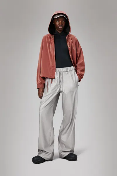 Rains String W Jacket In Brown