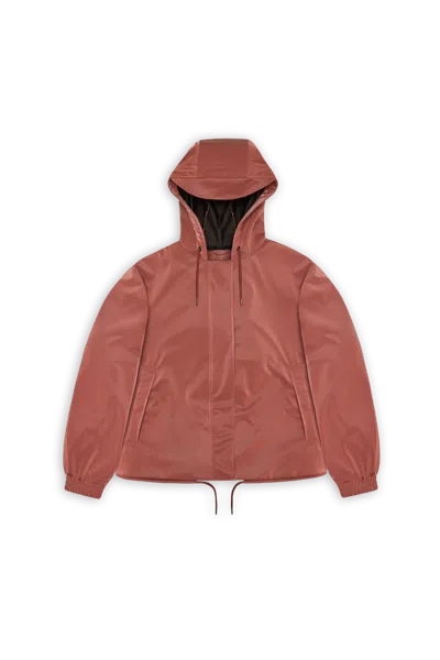 Rains String W Jacket In Brown