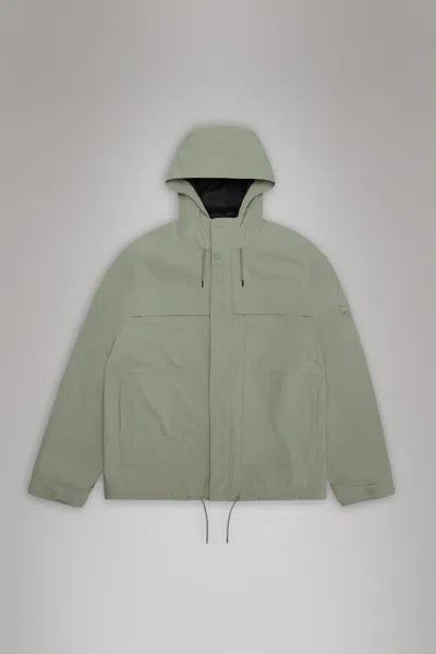 Rains Suva Hardshell Cargo Jacket In Gray