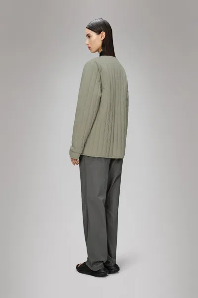Rains Banja Liner Jacket In Gray