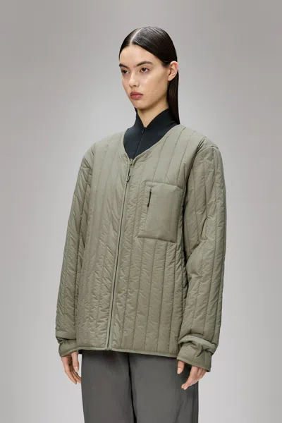 Rains Banja Liner Jacket In Gray