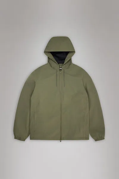 Rains Mens Suva Hardshell Jacket In Green