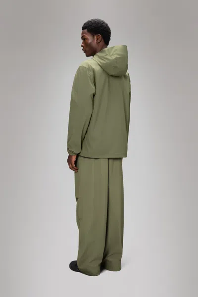 Rains Mens Suva Hardshell Jacket In Green