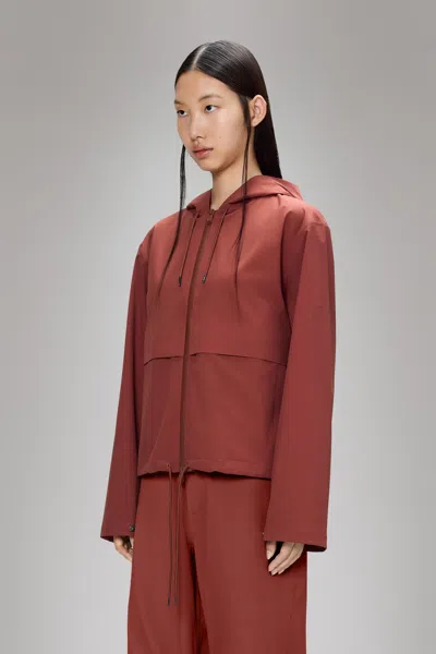 Rains Suva Hardshell Short String W Jacket In Brown