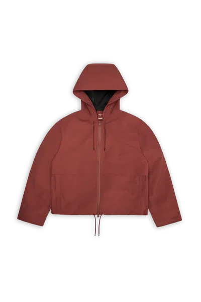 Rains Suva Hardshell Short String W Jacket In Brown