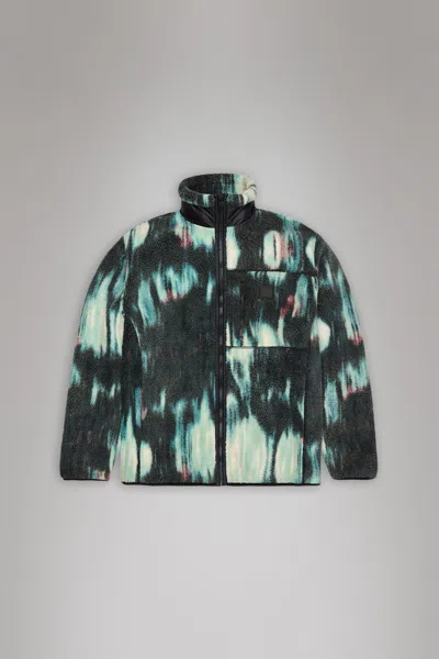 Rains Yermo Fleece Jacket In Animal Print
