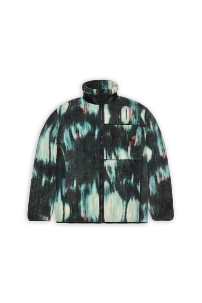 Rains Yermo Fleece Jacket In Animal Print