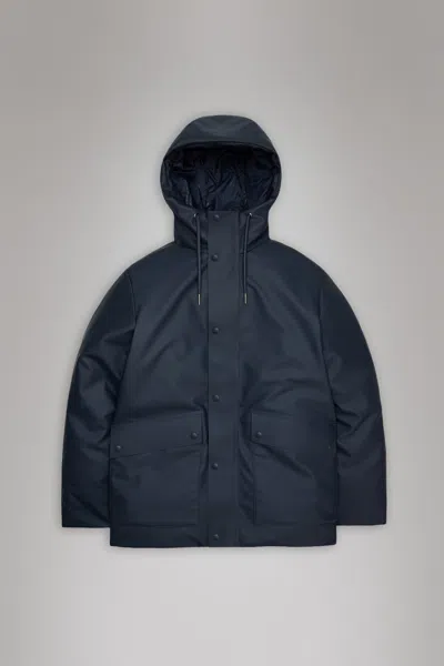 Rains Nome Parka Jacket In Blue