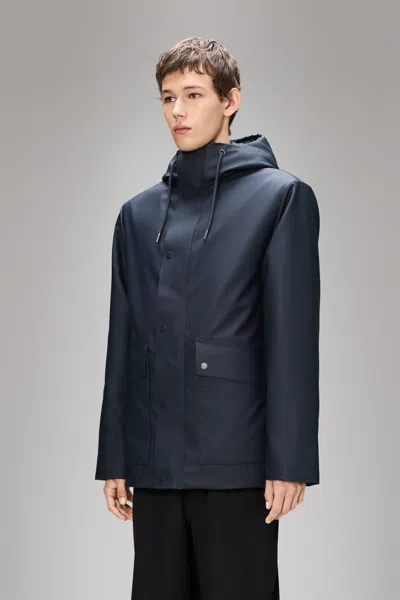 Rains Nome Parka Jacket In Blue