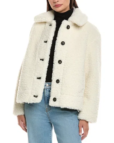 Apparis Charlie Reversible Short Coat In White