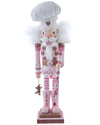 Kurt Adler 16-inch Hollywood Nutcrackers Pink Gingerbread Baker Nutcracker In Multi