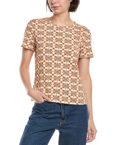 Ted Baker Printed T-shirt In Brown