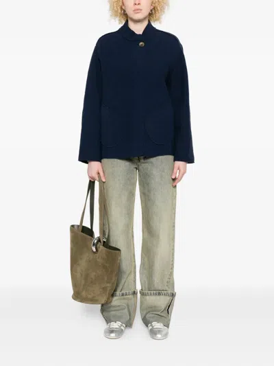 不对称贴袋夹克