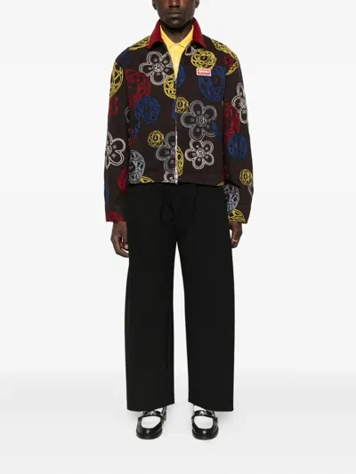 Kenzo Embroidered Jacket In Animal Print