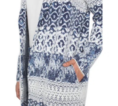 Liverpool Los Angeles Open Front Mixed Print Cardigan In Multi