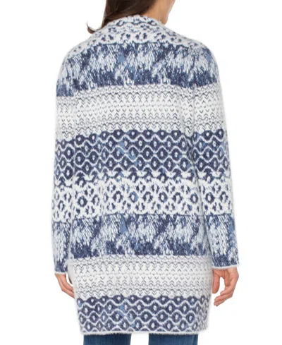 Liverpool Los Angeles Open Front Mixed Print Cardigan In Multi