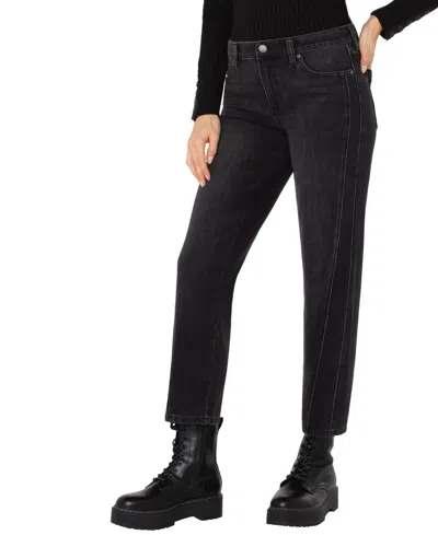 Liverpool Los Angeles Women's Liv Fashion Seaming Relaxed Skinny Jeans In Black