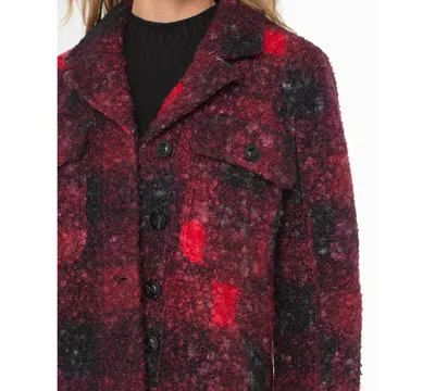 Liverpool Los Angeles Boxy Check Button Front Shacket In Multi