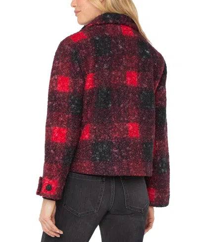 Liverpool Los Angeles Boxy Check Button Front Shacket In Multi