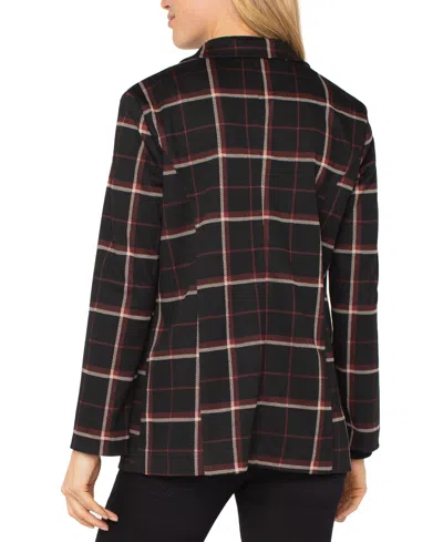 Liverpool Los Angeles Plaid Boyfriend Blazer In Multi