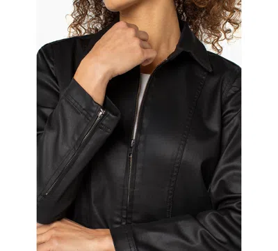 Liverpool Los Angeles 90s Coated Jacket In Black