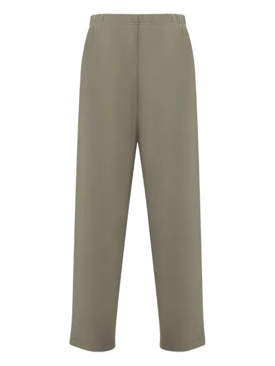 Essentials Lounge Drawstring Fleece Track Pants In Neutral