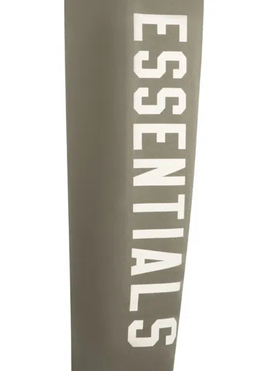 Essentials Lounge Drawstring Fleece Track Pants In Neutral