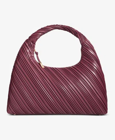 Inc International Concepts Nyrah Ruched Extra-large Hobo, Macy's Exclusive In Burgundy