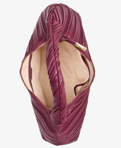 Inc International Concepts Nyrah Ruched Extra-large Hobo, Macy's Exclusive In Burgundy