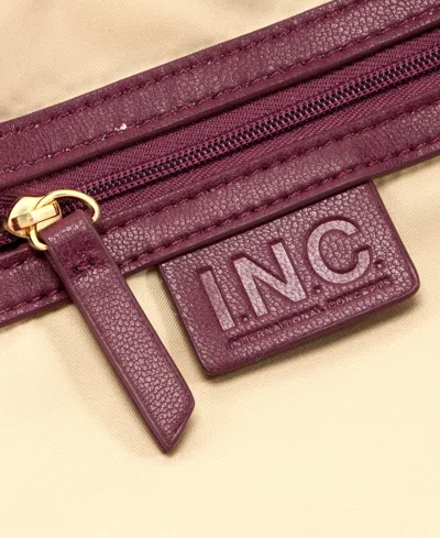 Inc International Concepts Nyrah Ruched Extra-large Hobo, Macy's Exclusive In Burgundy