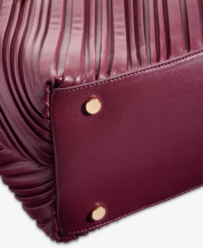 Inc International Concepts Nyrah Ruched Extra-large Hobo, Macy's Exclusive In Burgundy