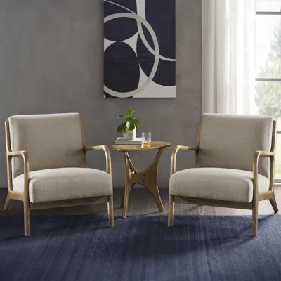 Ink+ivy Novak Lounge Chair Set Of 2 In Taupe Color In Neutral