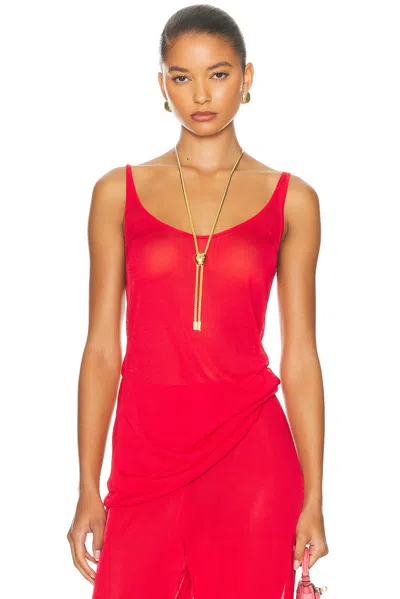 Helsa Arlena Knit Top In Red