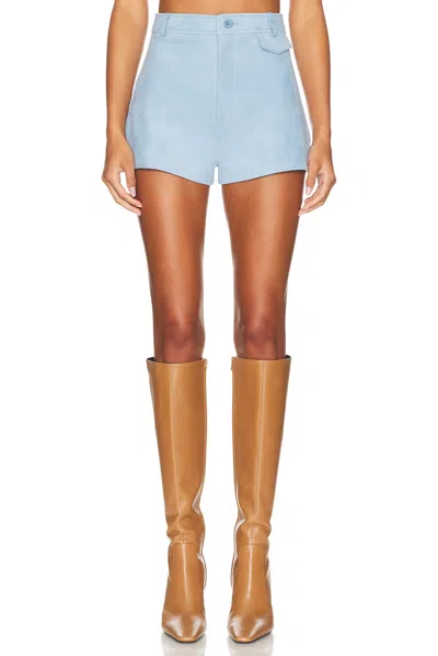 Helsa The Suede Micro Shorts In Multi