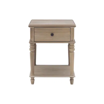 Powell Mcghie Side Table Natural In Brown