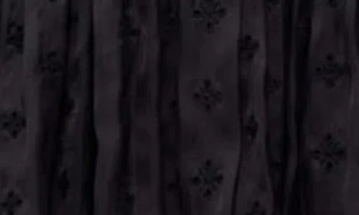 Maje Risoa Cutout Stud Detail Long Sleeve Jacquard Dress In Black