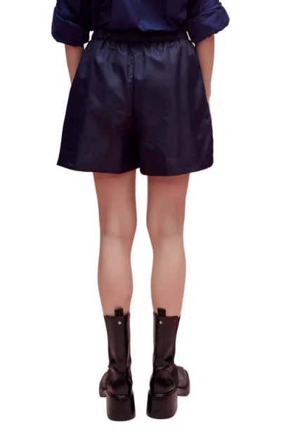 Maje Ilonie Pull-on Shorts In Blue