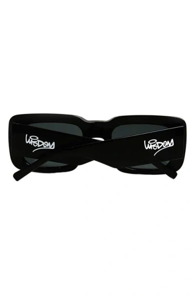 Wisdom Frame 1 52mm Square Sunglasses In Black
