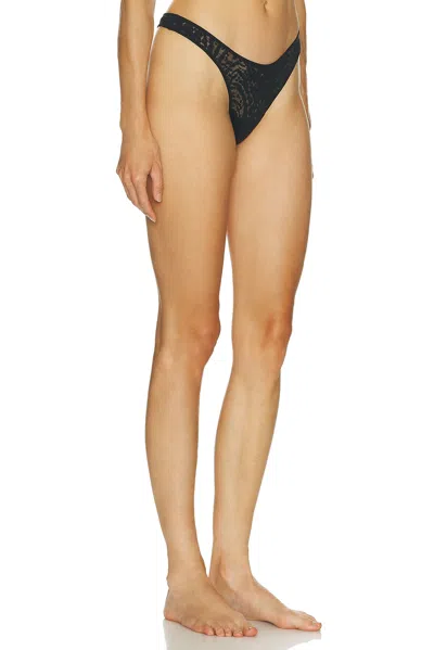 Wolford Animaliers String Thong In Black