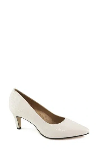 Marc Joseph New York Cortland St. Leather Pump In White