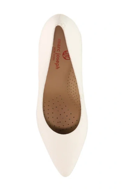Marc Joseph New York Cortland St. Leather Pump In White