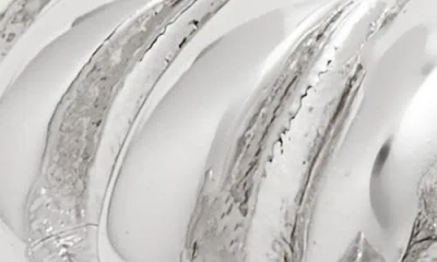 Open Edit Set Of 2 Cuff Earrings In Metallic