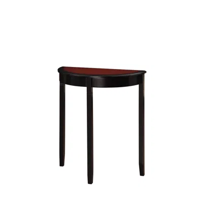 Linon Camden Demi Lune Console Table In Black