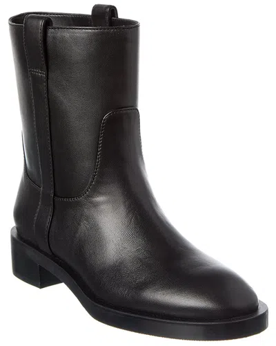 Stuart Weitzman Lenora Leather Bootie In Black