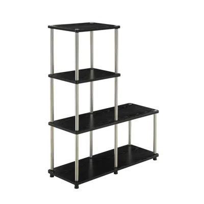 Convience Concept Designs2go Multi Shelf "l" Bookshelf In Black