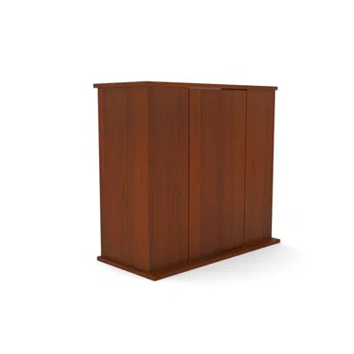 Aquatic Fundamentals 29/37 Gallon Serene Cherry Upright Aquarium Stand In Brown